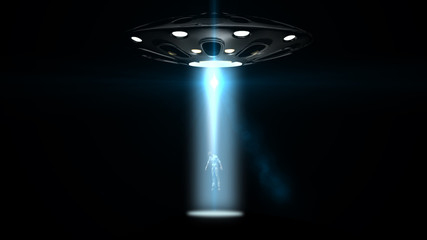 flying saucers ufo kidnapped a man © Riko Best