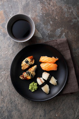  fresh sushi with fish