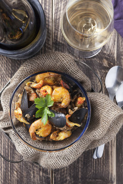 arroz de marisco portugese paella seafood rustic classic curry rice summer dish