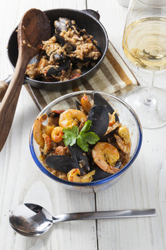 arroz de marisco portugese paella seafood rustic classic curry rice summer dish