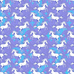 Fototapeta premium unicorn seamless pattern 2