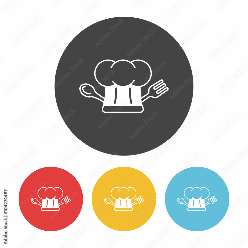 Canvas Prints Chef Hat icon