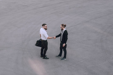 business man outside