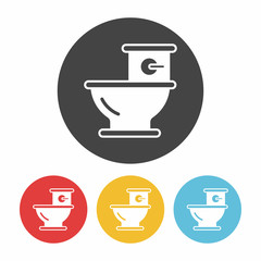 Toilet seat icon