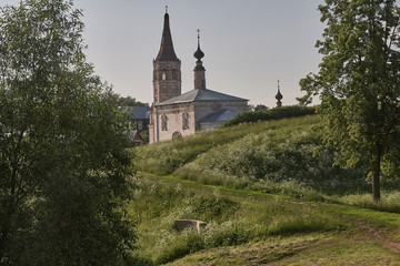 views of one of the oldest cities in Russia Suzdal. Walking through the city, within the Golden Ring.