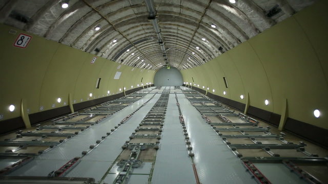 aircraft cargo hold inside