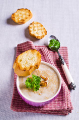 Soup with mushrooms