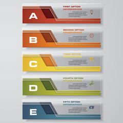 Design clean number banners template/graphic or website layout. Vector.