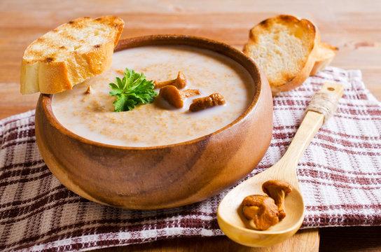 Soup with mushrooms