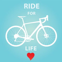 Poster "Ride For Life" Vector