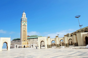 CASABLANCA MOROCCO MAY 18.2012 beautiful mosque Hassan second, May 18. 2012 Casablanca, Morocco