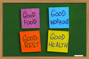 Health Motivational Words Concept