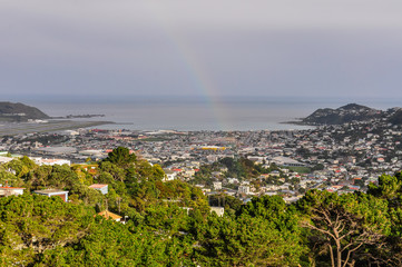 View of the bay, Wellington, New Zealand