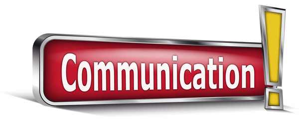 Communication sur panneau rouge