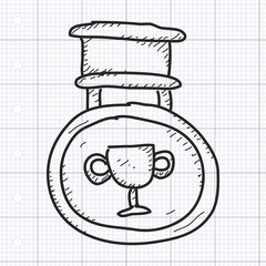 Simple doodle of a medal