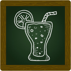 Simple doodle of a drink