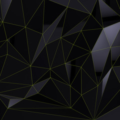 Low Poly Background black