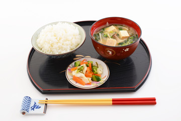 おいしそうな和風朝食
