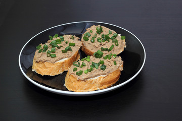 sandwich with liver pate