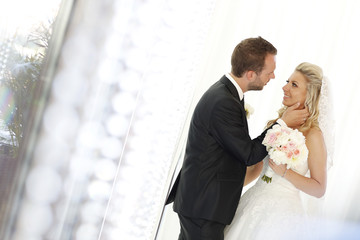 Lovely couple after wedding