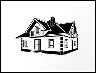 Vector private house