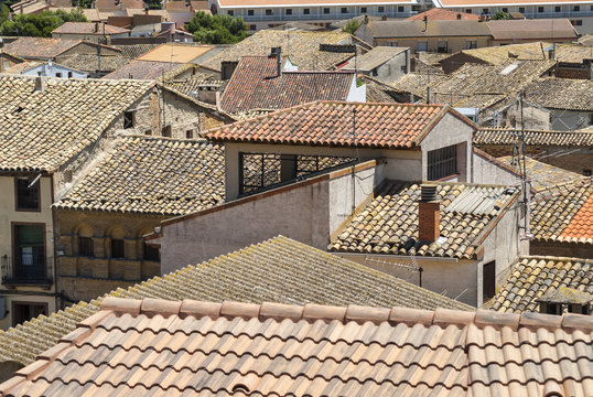 Old houses in Almudevar (Aragon)