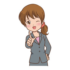 ビジネスウーマン　ポーズ