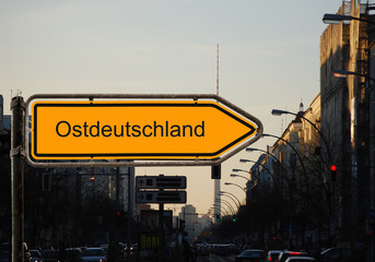 Obraz premium Schild 37 - Ostdeutschland