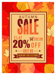 Autumn Sale Flyer or Pamphlet.