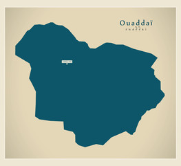 Modern Map - Ouaddai TD