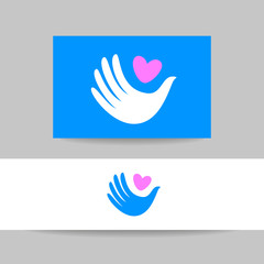 Obraz premium dove logo template