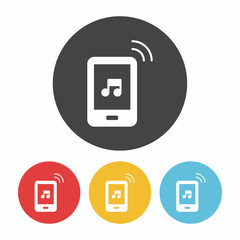 Obraz premium music player icon