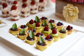 Close up with sweets
