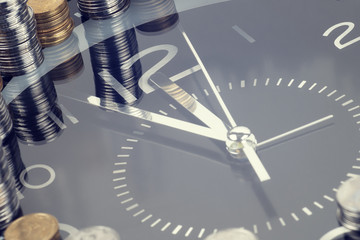 time is money and wealth. concept of time and money