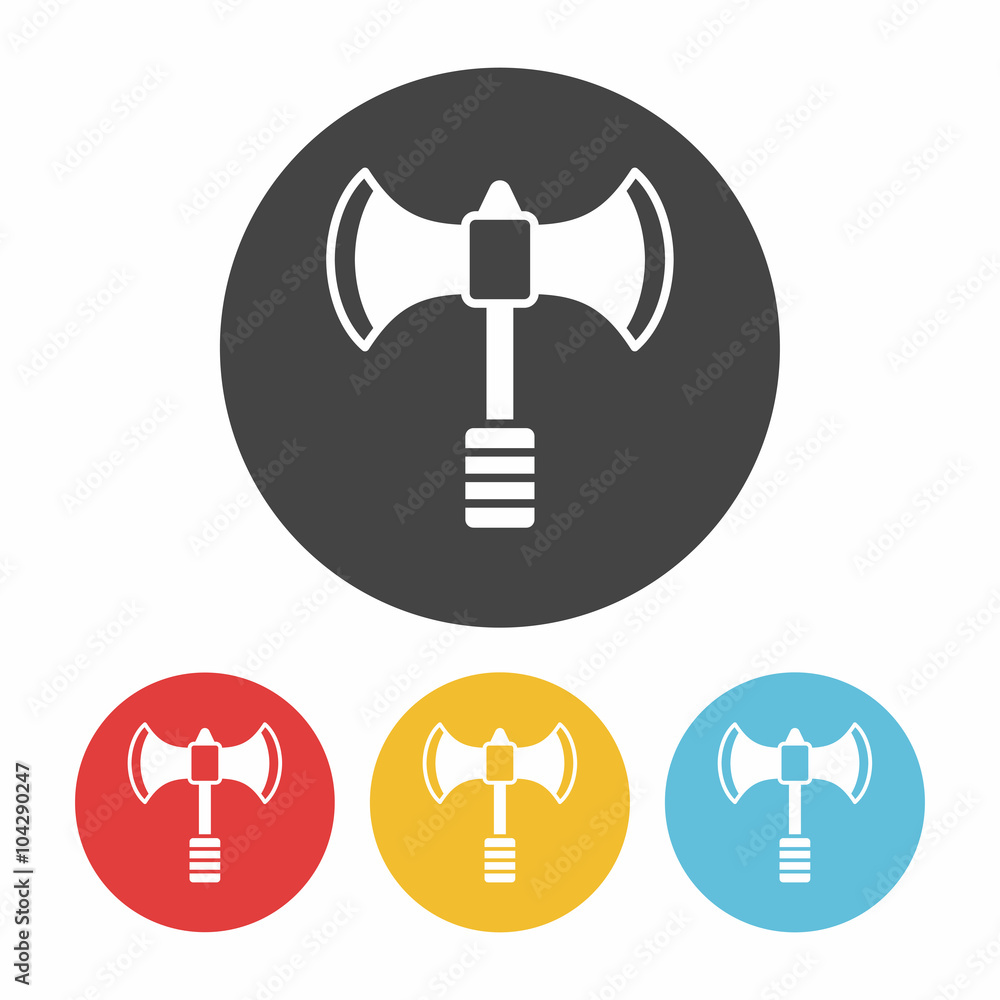 Sticker axe icon