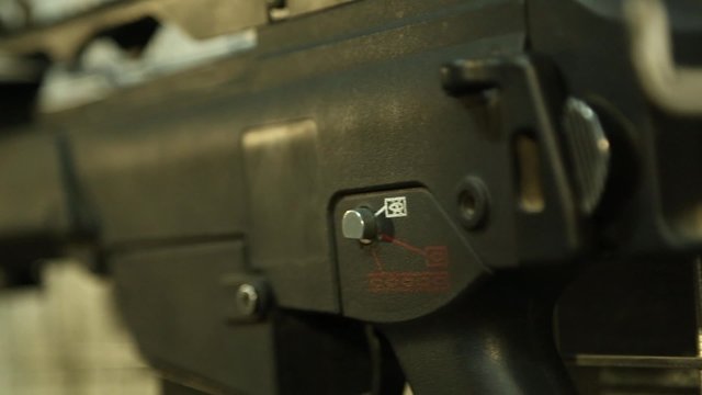 The gun for airsoft closeup.