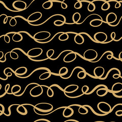 Ink curves seamless pattern