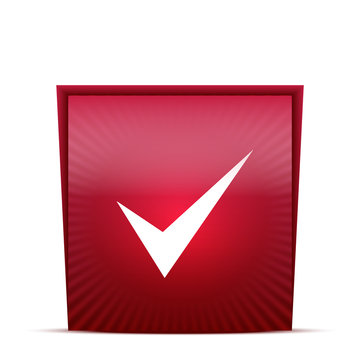 Icona Check - Box Rosso