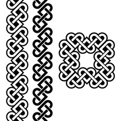 Celtic Irish knots, braids and patterns  