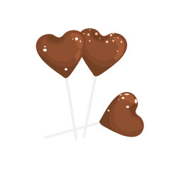 Cake Pop Lolli Schokolade Vektor