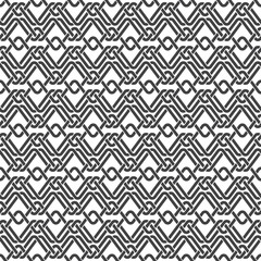 Seamless pattern of braided strips with swatch for filling. Abstract celtic ornament texture. Fashion geometric background for web or printing design.