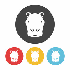 animal hippo icon