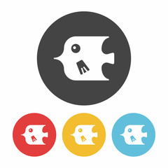 Fototapeta premium fish icon
