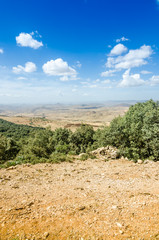 Beautiful view from mountain to valley