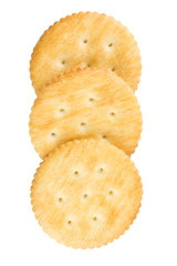 Cracker isolated on white background.
