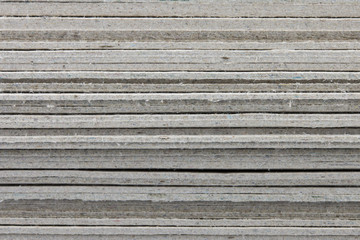 close-up of stack cardboard on white background