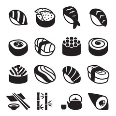 Sushi icons © Puckung