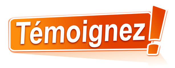 témoignez sur étiquette orange