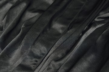 folds on black fabric