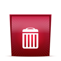 Icona Cestino - Box Rosso